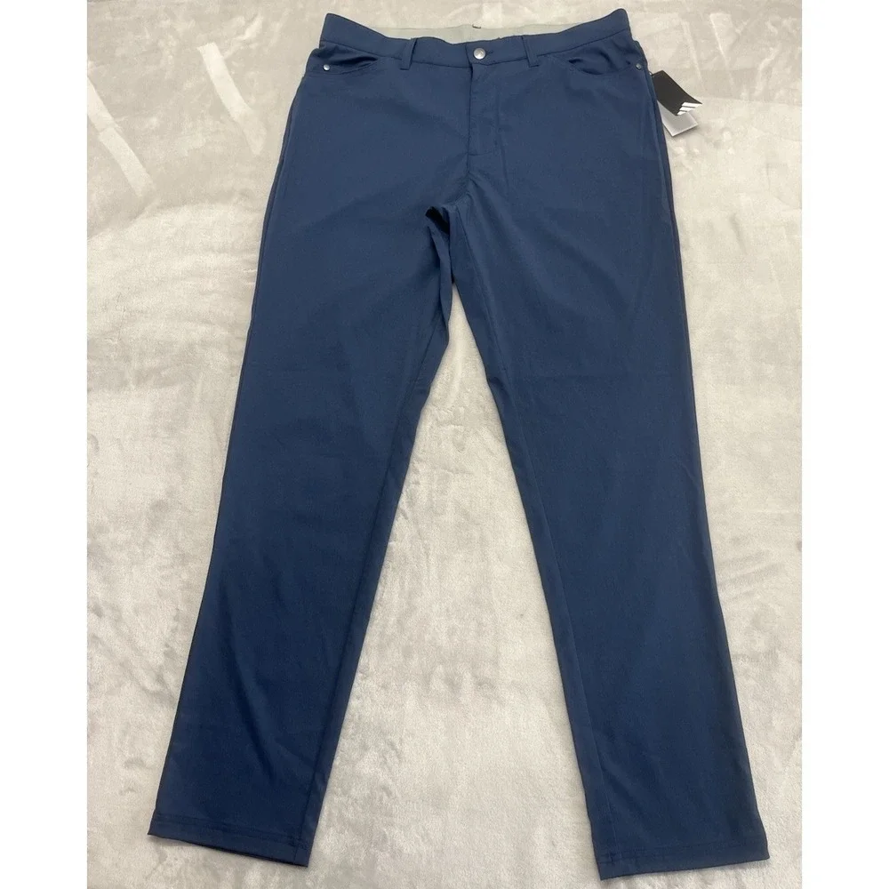 Adidas Golf Pants Men 36x32 Crew Navy Ultimate 365 Tapered 5 Pockets Stretch